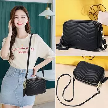 Кожаные женские сумки, полосатые маленькие сумки, модные сумки для мобильных телефонов, летние трендовые женские сумки для фотоаппаратов, сумки через плечо на одно плечо королевский синий