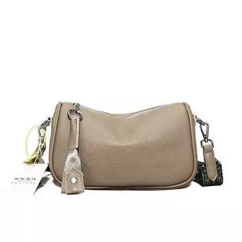 Кожаные женские сумки простые и модные, вместительные, в этническом стиле, сумки-мессенджеры через плечо, сумки-подушки. хаки