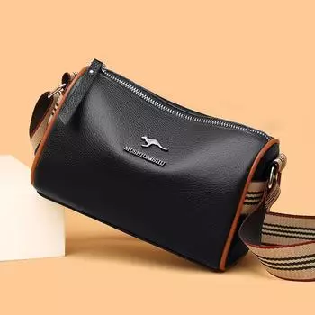 Кожаные женские сумки — простые, модные и вместительные сумки-мессенджеры через плечо, сумки-подушки из мягкой кожи и трендовые. слоновая кость