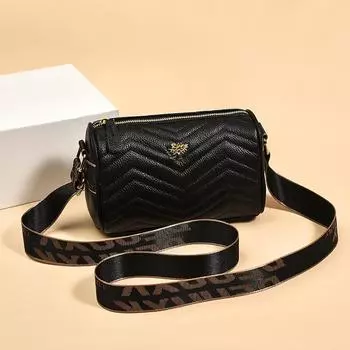 Кожаные женские сумки простые, модные и вместительные, с вышивкой нитками, сумки-мессенджеры через плечо, мягкие кожаные сумки-подушки и трендовые. хаки