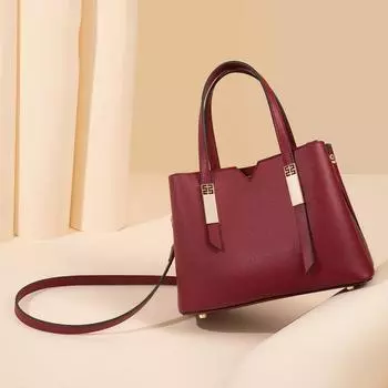 Кожаные женские сумки, сумки для мам, сумки-мессенджеры большой вместимости, сумки через плечо, атмосферные свадебные женские сумки 26*13*20 серый