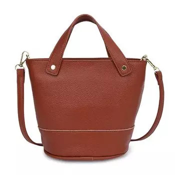 Кожаные женские сумки, сумки-мессенджеры, модные сумки из коровьей кожи первого слоя, сумки через плечо, сумки для поездок на работу коричневый