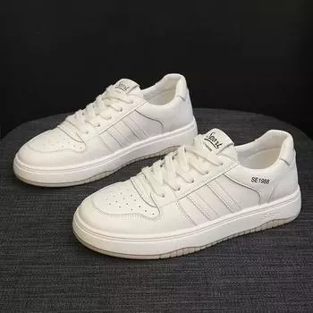 Кожаные женские туфли на платформе, белые туфли, весна и лето, новые универсальные дышащие туфли для сёрфинга, повседневная спортивная обувь, одинарные туфли 35