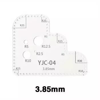Кожаный акриловый шаблон DIY Leathercraft Рисунок Скрапбукинг Тиснение Декоративный угловой узор Швейный трафарет Инструмент