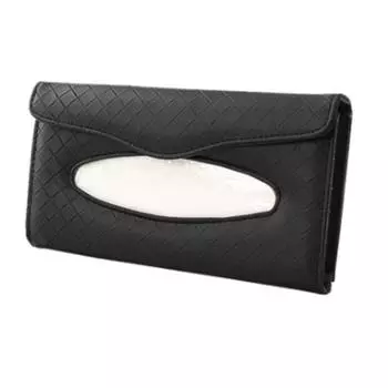 Кожаный автомобильный бокс для салфеток, простой дизайн, держатель-диспенсер для автомобильных салфеток, хранение