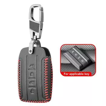 Кожаный автомобильный пульт дистанционного управления сумка брелок для ключей для Great Wall GWM WEY Tank 300 500 аксессуар чёрный