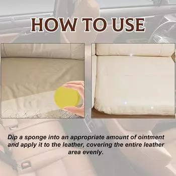 Кожаный бальзам для мебели, кожаный диван, гладкая кожа с губкой, восстанавливает засохший натуральный кондиционер-очиститель