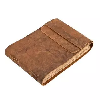 Кожаный блокнот для рисования, ежедневник для путешествий, антикварный блокнот ручной работы в винтажном переплете, деревенский блокнот для письма, натуральная кожа 10 x 7 in коричневый