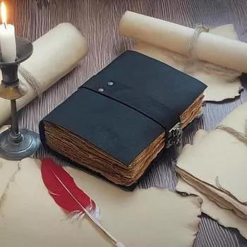 Кожаный блокнот для женщины и мужчины, дорожный блокнот для записей, блокнот для художника 8 x 6 in