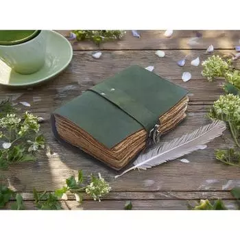 Кожаный блокнот для женщины и мужчины, дорожный блокнот для записей, блокнот для художника 8 x 6 in
