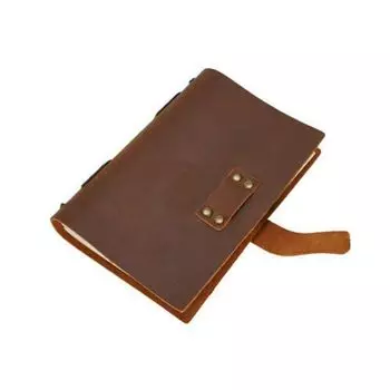 Кожаный блокнот-журнал с простой бумагой, индивидуальный журнал, журнал путешествий, журнал Bullat, журнал-журнал, альбомы для рисования 7 x 5 in коричневый