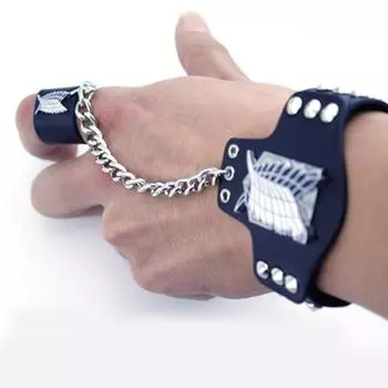 Кожаный браслет «Атака Титанов» в стиле аниме, аксессуары для косплея, реквизит, скаутинговый легион для мужчин и женщин 1