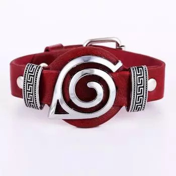 Кожаный браслет Браслет Косплей Косплей красный