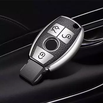 Кожаный брелок для ключей из ТПУ, защитный чехол для Mercedes Benz ECGMRS Class W204 W212 W176 GLC CLA GLA AMG автомобильные аксессуары