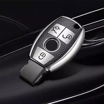 Кожаный брелок для ключей из ТПУ, защитный чехол для Mercedes Benz ECGMRS Class W204 W212 W176 GLC CLA GLA AMG автомобильные аксессуары