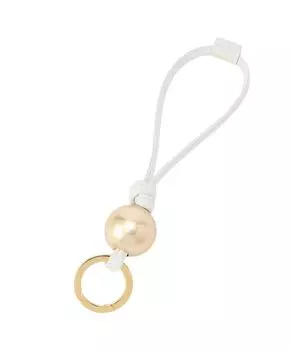 Кожаный брелок для ключей RUZ1051489A0005 Free White [Rashit] [Металлические детали] белый