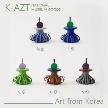 Кожаный брелок-подвеска Хангыль – версия «ChaCha» – MU:DS 2023 Избранный дизайн Haneul