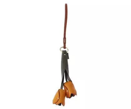 Кожаный брелок Tulip Ever Charm Yellow [Genten] жёлтый