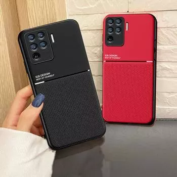 Кожаный чехол-броня для OPPO K3 K5 K7 A9 A5 A32 A72 A53 A33 2020 A94 Realme C12 C11 C17 GT XT X X50 6 7 Pro Reno 2 Z 2Z 4 3 5F 5, матовый мягкий чехол из ТПУ Oppo A5 2020 чёрный