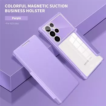 Кожаный чехол-держатель для магнитной карты для Samsung Galaxy S23 S22 S21 Ultra Note 20 A73 A53 A33 A52S 5G, защитный чехол для камеры For Galaxy A52