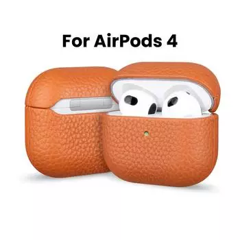 Кожаный чехол для AirPods 4 Business, чехлы для наушников Apple AirPods 4 4-го поколения 2024 года, чехол для гарнитуры Mag For Airpods4
