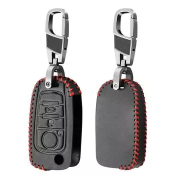 Кожаный чехол для автомобильного ключа, чехол для FIAT Tipo Toro Nuovo Freedom 500X Doblo Argo Grazie, защитный держатель, аксессуары для брелока чёрный