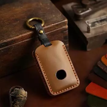 Кожаный чехол для автомобильного ключа, держатель для ключей, чехол для Mazda 3 6 Cx30 Cx9 Cx5 Cx8 MX5 MX30 X5 X9 Ss30, чехол для ключа чёрный