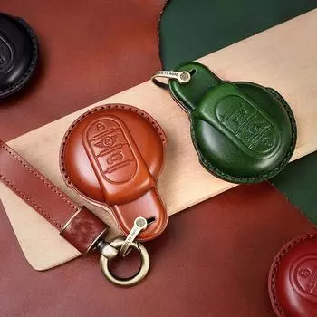 Кожаный чехол для автомобильного ключа для BMW MINI COOPER S ONE JCW F54 F55 F56 F57 F60 CLUBMAN COUNTRYMAN держатель для дистанционного брелока чехол для ключей