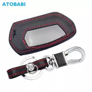 Кожаный чехол для автомобильного ключа с ЖК-дисплеем, защитный чехол для пульта дистанционного управления для Pandora DX-90 D010 DX 90 91 6X 9X 90B 90BT 90L 42 Moto двухсторонняя автомобильная сигнализация