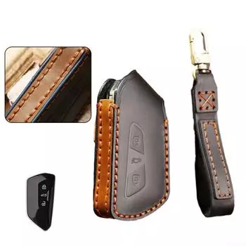 Кожаный чехол для автомобильного ключа, запасные части для автомобиля, 1 шт.