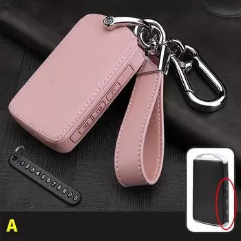 Кожаный чехол для автомобильных ключей для Mazda 3 Alexa CX-30 CX30 CX5 CX 5 CX-5 CX8 CX9 CX4 2019 2020, защитный чехол, автомобильные аксессуары, кольцо розовый