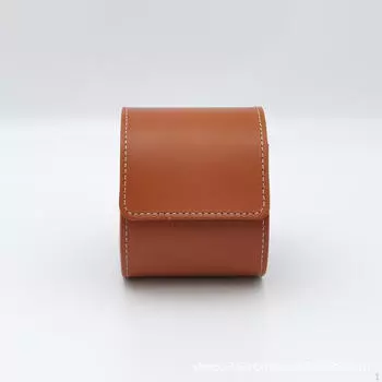 Кожаный чехол для часов в рулоне для мужчин и женщин, органайзер, коробка для хранения, одинарный кофейный