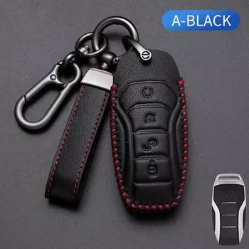 Кожаный чехол для дистанционного ключа автомобиля, чехол-брелок для BYD Song Plus Atto 3 Han EV Tang DM Qin Seal Dolphin, брелок, аксессуары B Style коричневый