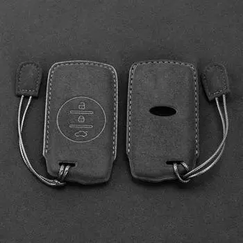 Кожаный чехол для дистанционного ключа автомобиля Chery Tiggo 7 pro 8 Pro Exeed Tiggo 2 3x Arrizo 5 Pro Gx 5x EQ7 tiggo 4 автомобильные аксессуары чёрный
