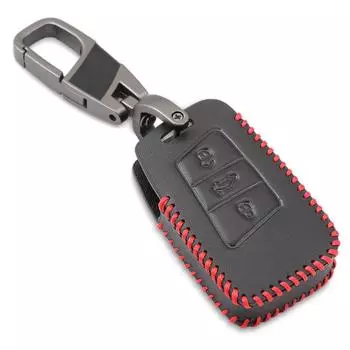 Кожаный чехол для дистанционного ключа автомобиля для VW Tiguan MK2 Magotan Passat B8 CC 2017 2018 Skoda Superb A7