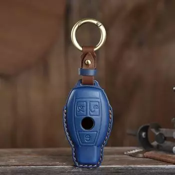 Кожаный чехол для дистанционного ключа автомобиля для Mercedes Benz ABCS Class AMG GLA CLA GLC W176 W221 W204 W205 23 кнопки автомобильные аксессуары