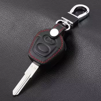 Кожаный чехол для дистанционного ключа автомобиля для VW Polo Golf Jetta Sharan для Seat Ibiza Leon Toledo Mii Altea для SKODA FABIA OCTAVIA