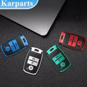 Кожаный чехол для дистанционного ключа из ТПУ для KIA RIO Sportage R Ceed Cerato K3 KX3 K4 K5 Picanto Optima Sorento Stinger красный