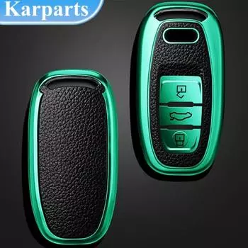 Кожаный чехол для дистанционного ключа из ТПУ для A1 A3 8V A4 B8 B9 A5 A6 C7 A7 A8 Q3 Q5 Q7 S4 S6 S7 S8 R8 TT, держатель, аксессуары белый