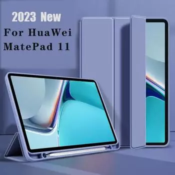 Кожаный чехол для Huawei Matepad 11 2023 2021 Anto Weke, чехол-подставка для сна, Matepad SE 10,4 с держателем для карандашей, силиконовые противоударные чехлы Huawei MatePad 10.4 темно-зеленого