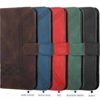 Кожаный чехол для Infinix Note Hot Smart Zero 9 30C 40 40X 50 50i Pro Plus 4G 5G слот для карт полная защита откидной кронштейн чехол-кошелек чехол Infinix Note 40 4G кофейный