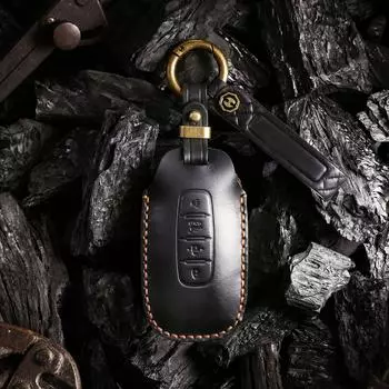 Кожаный чехол для ключа для новых моделей Nissan: Sylphy, Teana, Tanlu, Qashqai, Qijun, Jinke — стиль ретро с пряжкой