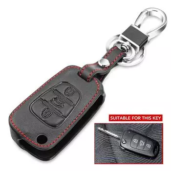 Кожаный чехол для ключа складной ключ для KIA Picanto Soul Bongo Shuma Carens RIO K5 Sportage Sorento Ceed