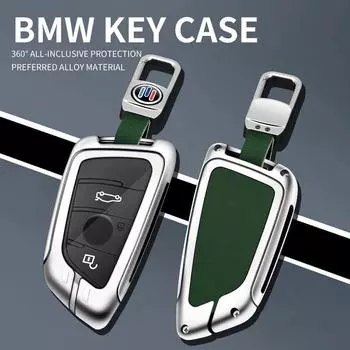 Кожаный чехол для ключей из цинкового сплава для BMW X1 X3 X4 X5 F15 X6 F16 G30 7 серии G11 F48 F39 520 525 F30 118i 218i 320i