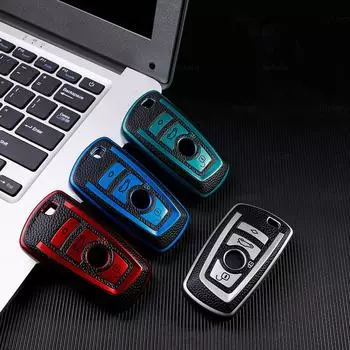 Кожаный чехол для ключей из ТПУ, чехол для ключей для Bmw F20 F30 G20 f31 F34 F10 G30 F11 X3 F25 X4 I3 M3 M4 1 3 5 Series Key Ring Black