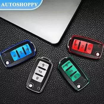 Кожаный чехол для ключей из ТПУ, чехол для ключей, сумка-держатель, брелок для Changan CS15 CS35 CS75 EV E-Star EADO Raeton V3 V5 V7 красный