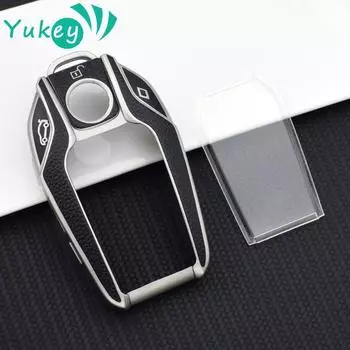 Кожаный чехол для ключей из ТПУ, полное покрытие для BMW 5 7 серии G11 G12 G30 G31 G32 I8 I12 I15 G01 X3 G02 X4 G05 X5 G07 X7 серебряный