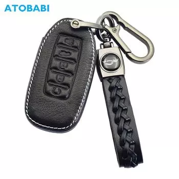 Кожаный чехол для ключей от машины, чехол с дистанционным брелоком, держатель для ключей, автоаксессуары для Infiniti Q50 Q60 QX50 QX55 QX60 2019 2020 2021 2022