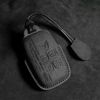 Кожаный чехол для ключей от машины, чехол для Land Rover Range Rover Sport Discovery 3 4 Elander 2 Evoque, замшевый брелок, автомобильные аксессуары