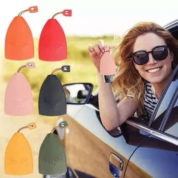 Кожаный чехол для ключей от машины, милый чехол для ключей, защитная сумка, чехол для карт контроля доступа, капля воды, дверь автомобиля